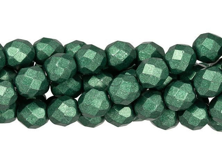 3MM Saturated Metallic Martini Czech Glass Fire Polished Beads