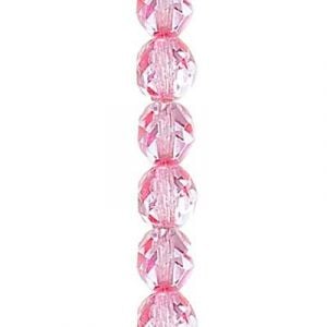 6mm Flamingo Met Ice Czech Glass Fire Polished Beads