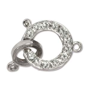 CLSP48SP Elegant Elements 15MM Ring Silver Plated