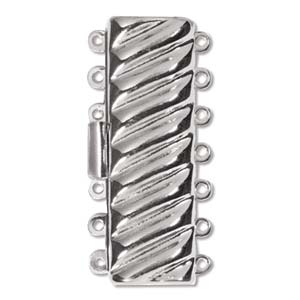CLSP58 Elegant Elements 7 Strand Clasp - Rectangle Design 18x40mm