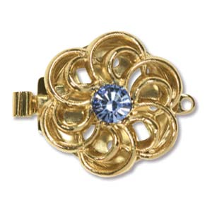 CLSP90GP Elegant Elements 17.5mm Flower Nickel-Free Gold Finish