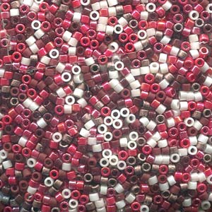 Photo of Mix Chocolate Covered Cherries Miyuki Delica Beads 11/0