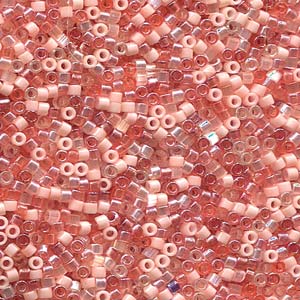 Photo of Mix Fresh Salmon Miyuki Delica Beads 11/0