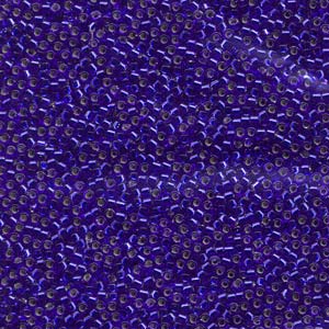 Photo of Silver Lined Cobalt Miyuki Delica Beads 10/0