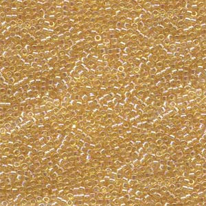 Photo of Transparent Light Topaz AB Miyuki Delica Beads 10/0
