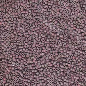 Photo of Delcia Matte Metallic Purple Sage AB Miyuki Delica Beads 11/0