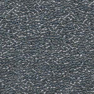 Photo of Transparent Silver Gray Luster Miyuki Delica Beads 10/0