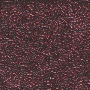 Photo of Dark Topaz Claret Luster Miyuki Delica Beads 11/0