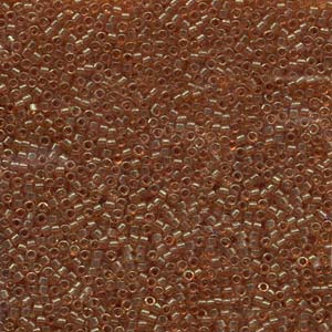 Photo of Dark Topaz Gold Luster Miyuki Delica Beads 11/0