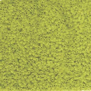 Photo of Matte Transparent Lime Miyuki Delica Beads 11/0