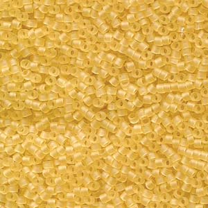 Photo of Transparent Matte Crystal Ivory Miyuki Delica Beads 11/0
