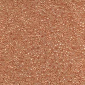 Photo of Transparent Pale Peach Miyuki Delica Beads 11/0