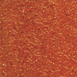 Photo of Transparent Salmon Miyuki Delica Beads 11/0