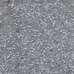 Photo of Transparent Pale Taupe Luster Miyuki Delica Beads 11/0