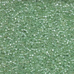 Photo of Transparent Mint Luster Miyuki Delica Beads 11/0