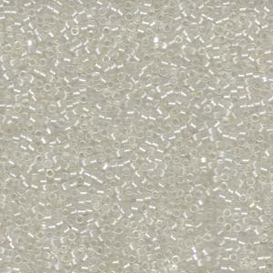 Photo of Pearl Lined Crystal AB Miyuki Delica Beads 11/0