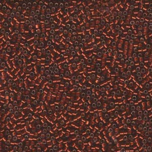 Photo of Silver-Lined Glazed Dark Topaz Miyuki Delica Beads 11/0