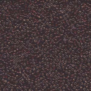 Photo of Silver-Lined Glazed Dark Rootbeer Miyuki Delica Beads 11/0