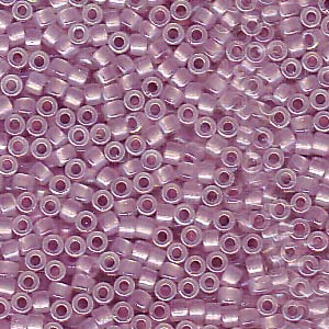 Photo of Sparkling Orchid Lined Opal AB Miyuki Delica Beads 11/0