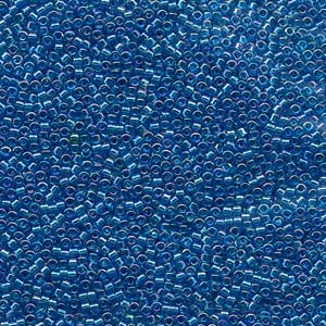 Photo of Transparent Aqua AB Miyuki Delica Beads 10/0