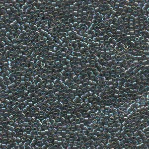 Photo of Transparent Light Gray AB Miyuki Delica Beads 10/0