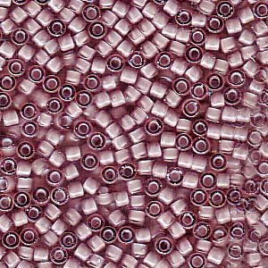 Photo of White Lined Smoky Amethyst AB Miyuki Delica Beads 11/0