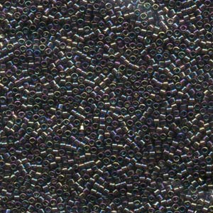 Photo of Transparent Bronze AB Miyuki Delica Beads 10/0