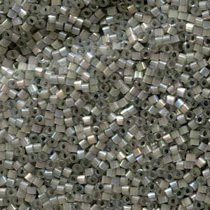 Photo of Silk Inside Dyed Pewter AB Miyuki Delica Beads 11/0