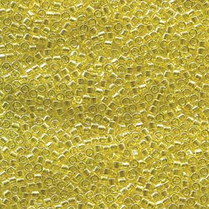 Photo of Transparent Yellow Luster Miyuki Delica Beads 11/0