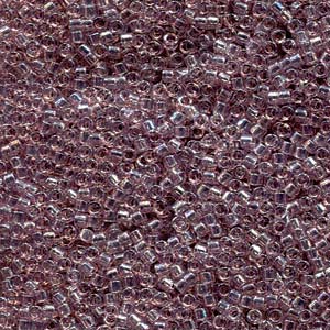 Photo of Transparent Smoky Amethyst Luster Miyuki Delica Beads 11/0