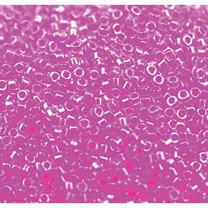 Photo of Luminous Hot Magenta Miyuki Delica Beads 10/0