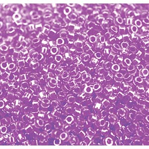 Photo of Luminous Plum Crazy Miyuki Delica Beads 10/0