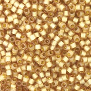 Photo of Silver-Lined Duracoat Semi-Frosted Mica Miyuki Delica Beads 11/0