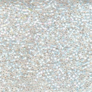 Photo of White Opal AB Miyuki Delica Beads 10/0