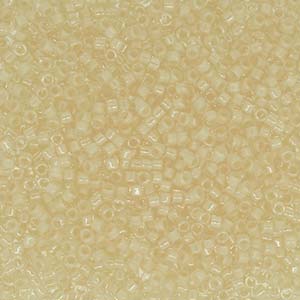Photo of Fancy Lined Cream Miyuki Delica Beads 11/0