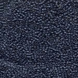 Photo of Matte Blue Gray Miyuki Delica Beads 10/0