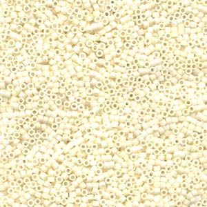 Photo of Matte Cream Miyuki Delica Beads 10/0