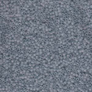Photo of Matte Transparent Shadow Gray Miyuki Delica Beads 11/0