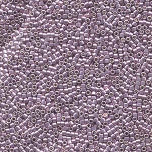 Photo of Galvanized Dark Rose Dyed Miyuki Delica Beads 11/0