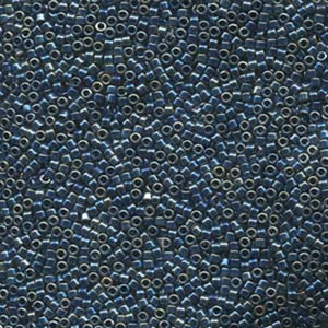 Photo of Dark Blue AB Miyuki Delica Beads 11/0