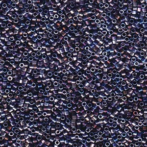 Photo of Palladium Violet Gold Iris Miyuki Delica Beads 11/0