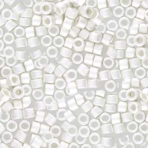 Photo of Silver Plate Frosted Miyuki Delica Beads 11/0