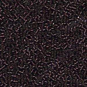 Photo of Silver-Lined Wine Dyed Miyuki Delica Beads 10/0
