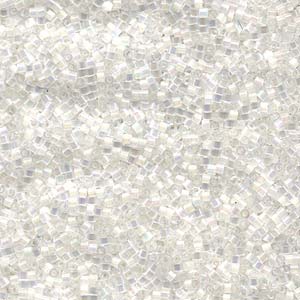 Photo of Crystal AB Silk Miyuki Delica Beads 10/0