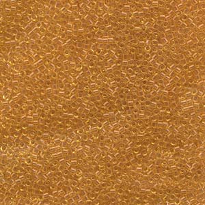 Photo of Transparent Light Topaz Miyuki Delica Beads 11/0