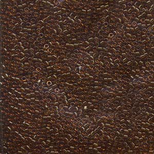 Photo of Transparent Dark Topaz Miyuki Delica Beads 11/0