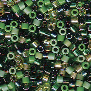 Photo of Mix EverGreen Miyuki Delica Beads 10/0