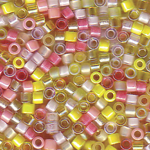 Photo of Mix Pink Lemonade Miyuki Delica Beads 10/0