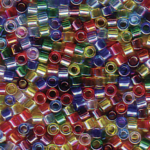 Photo of Mix Rainbow AB Miyuki Delica Beads 10/0