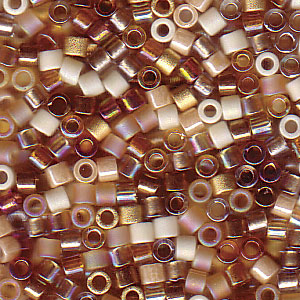 Photo of Mix Honey Butter Miyuki Delica Beads 10/0
